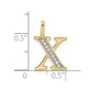 Diamond Initial X Pendant - WBC