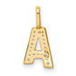 Diamond Letter A Initial Pendant - WBC