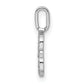 Diamond Letter B Initial Pendant - WBC