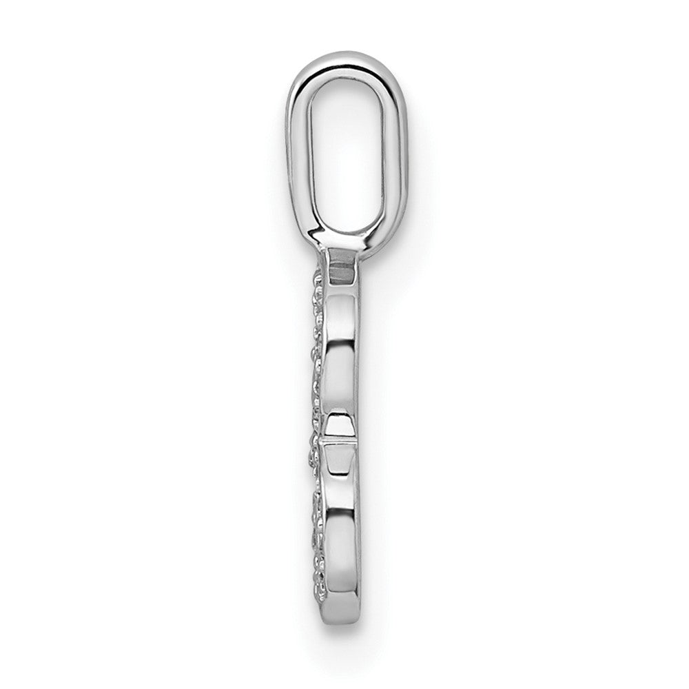 Diamond Letter B Initial Pendant - WBC