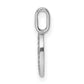 Diamond Letter D Initial Pendant - WBC