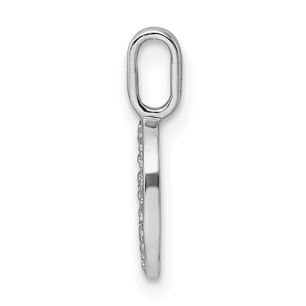 Diamond Letter D Initial Pendant - WBC