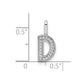 Diamond Letter D Initial Pendant - WBC
