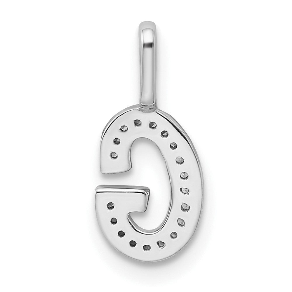 Diamond Letter G Initial Pendant - WBC