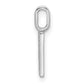 Diamond Letter H Initial Pendant - WBC