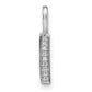 Diamond Letter I Initial Pendant - WBC