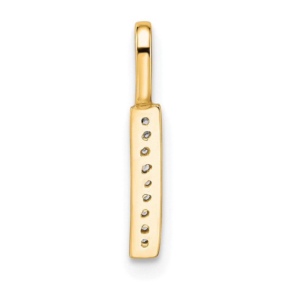 Diamond Letter I Initial Pendant - WBC