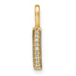 Diamond Letter I Initial Pendant - WBC