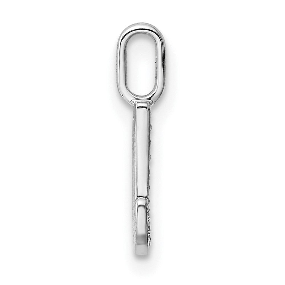 Diamond Letter J Initial Pendant - WBC
