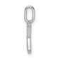 Diamond Letter K Initial Pendant - WBC