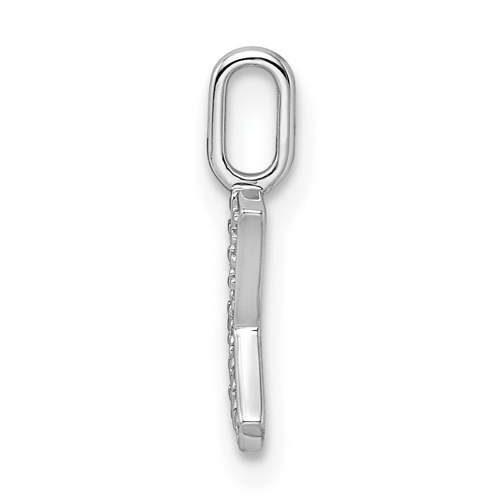 Diamond Letter K Initial Pendant - WBC