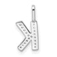 Diamond Letter K Initial Pendant - WBC