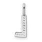 Diamond Letter L Initial Pendant - WBC
