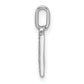 Diamond Letter M Initial Pendant - WBC