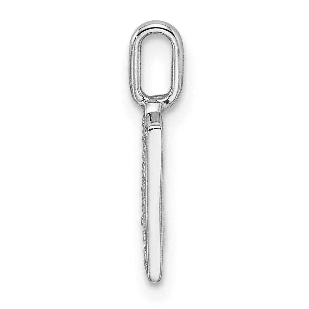 Diamond Letter M Initial Pendant - WBC