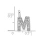 Diamond Letter M Initial Pendant - WBC