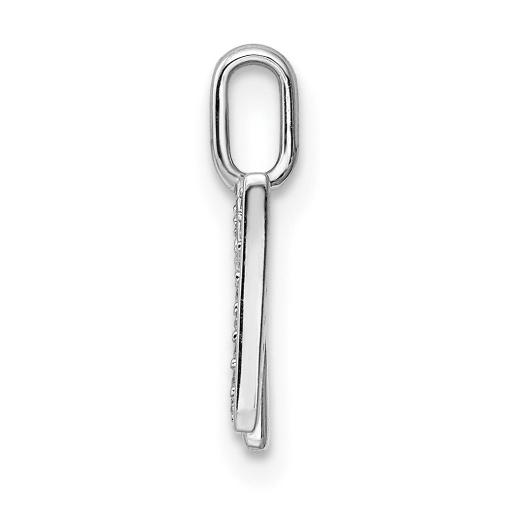 Diamond Letter N Initial Pendant - WBC