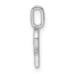 Diamond Letter P Initial Pendant - WBC