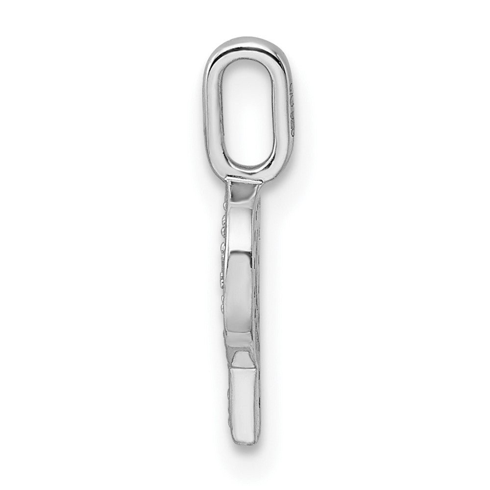 Diamond Letter P Initial Pendant - WBC