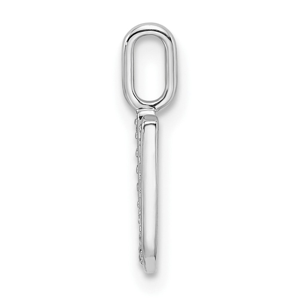 Diamond Letter U Initial Pendant - WBC