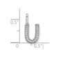 Diamond Letter U Initial Pendant - WBC