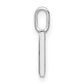 Diamond Lower Case Letter M Initial Pendant - WBC