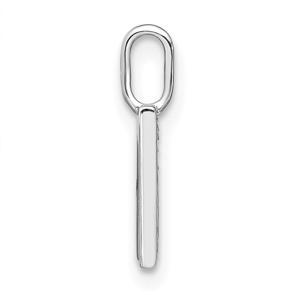 Diamond Lower Case Letter M Initial Pendant - WBC