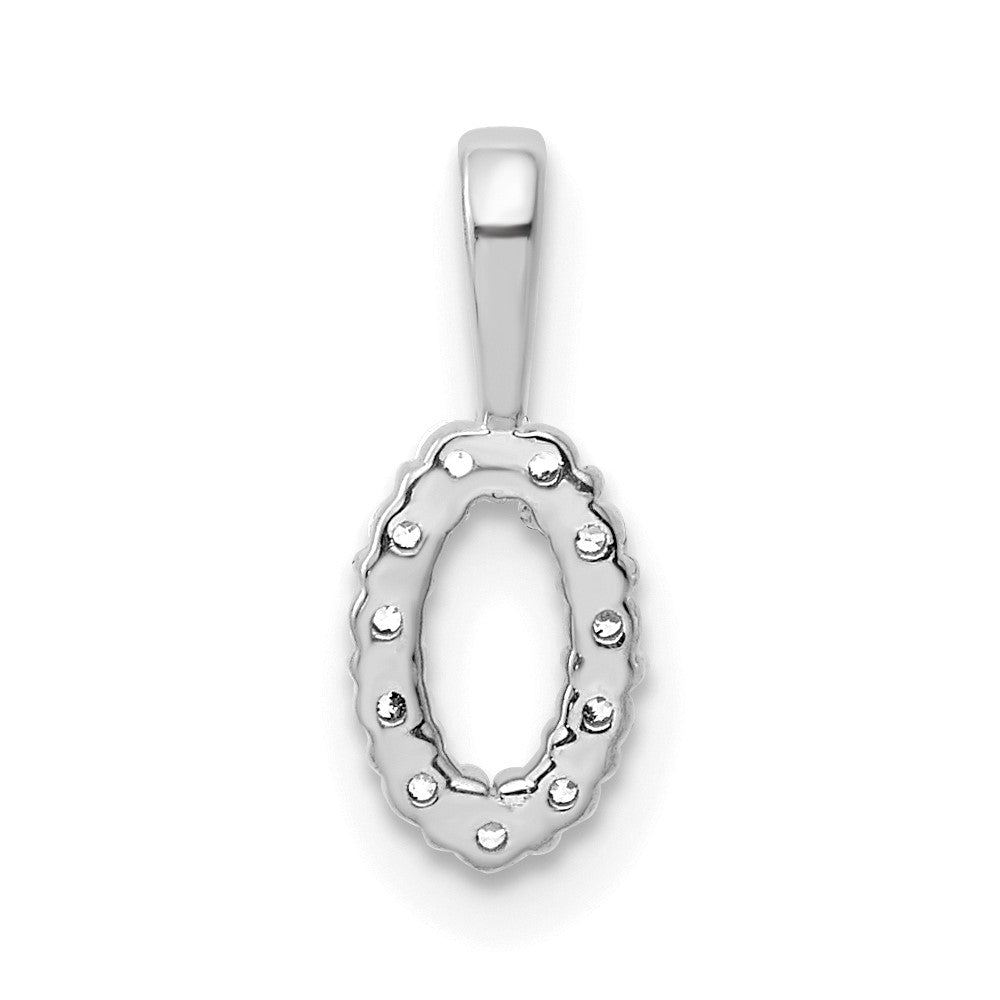 Diamond Number 0 Pendant - WBC