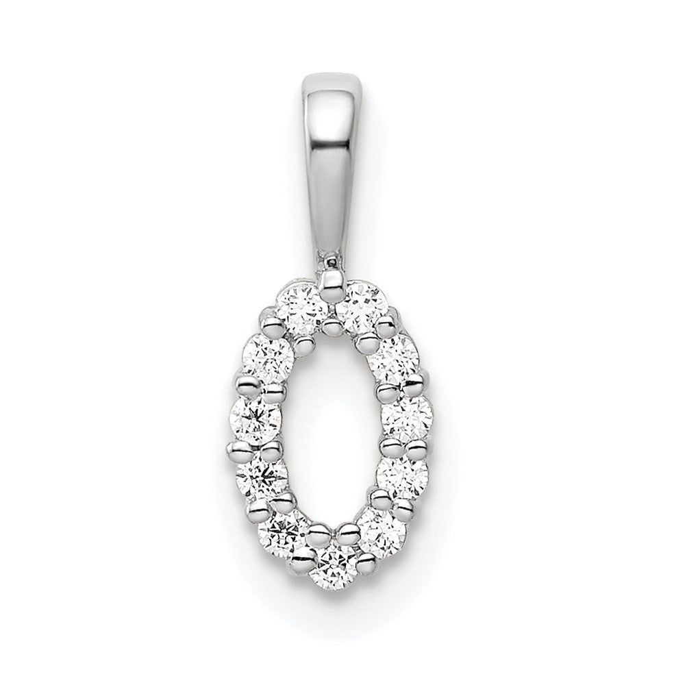 Diamond Number 0 Pendant - WBC