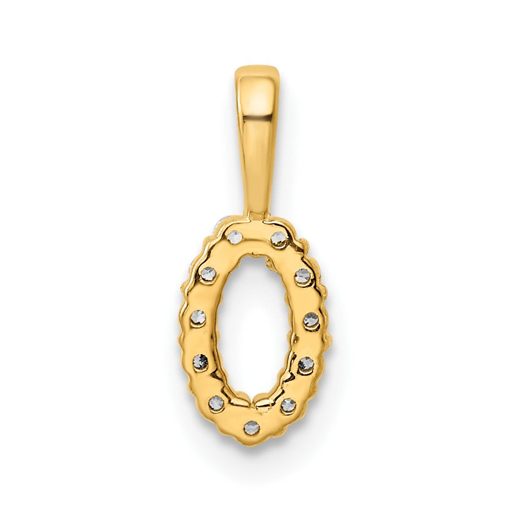 Diamond Number 0 Pendant - WBC