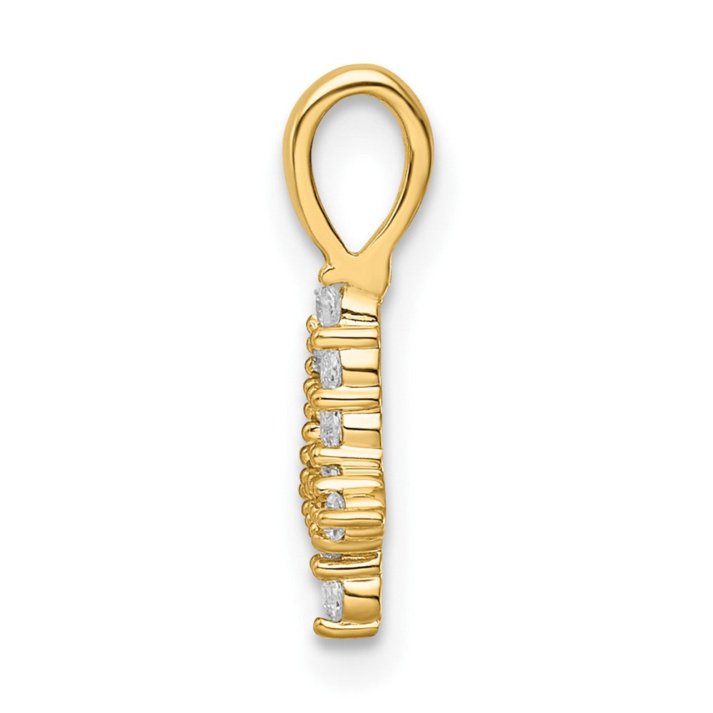 Diamond Number 4 Pendant - WBC