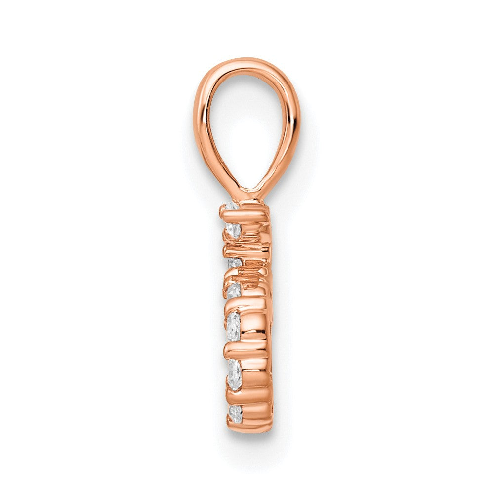 Diamond Number 5 Pendant - WBC
