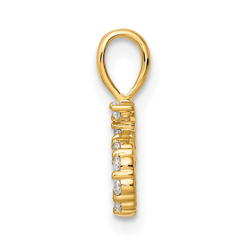 Diamond Number 5 Pendant - WBC