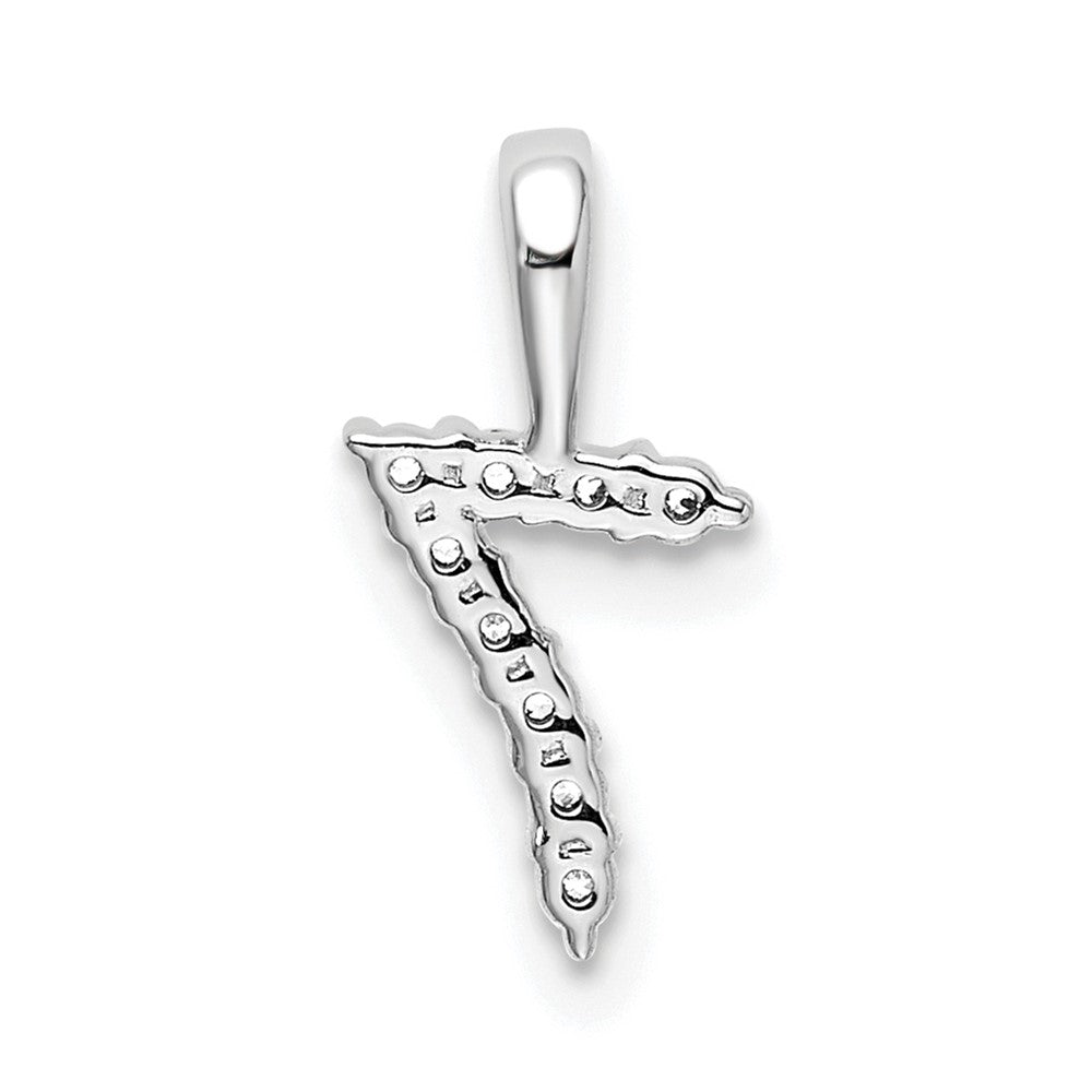 Diamond Number 7 Pendant - WBC