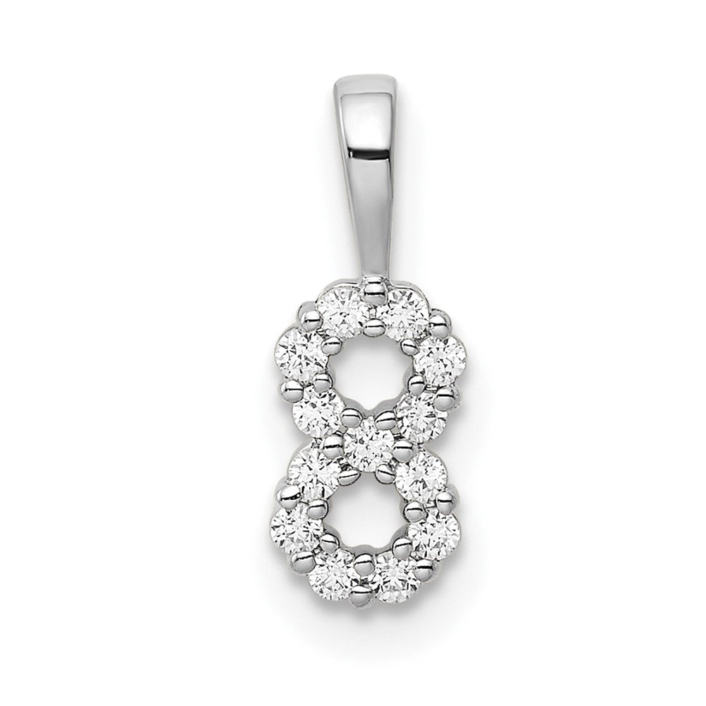 Diamond Number 8 Pendant - WBC