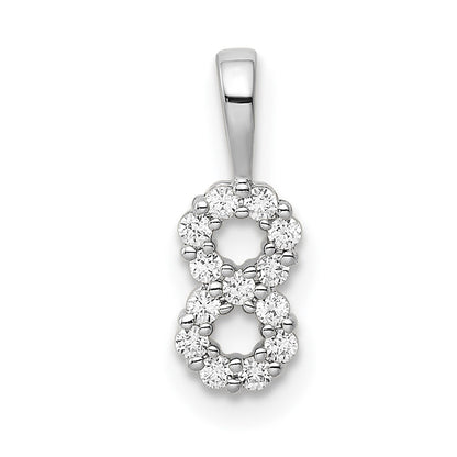 Diamond Number 8 Pendant - WBC