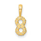 Diamond Number 8 Pendant - WBC