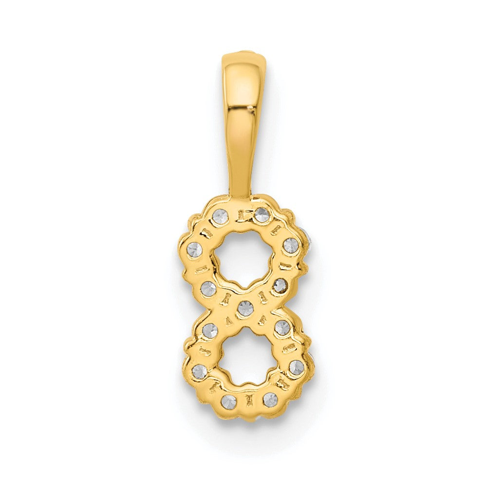 Diamond Number 8 Pendant - WBC