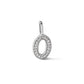 Diamond Initial O Dog Tag Charm - WBC