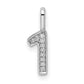 Diamond Number 1 Pendant - WBC