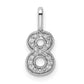 Diamond Number 8 Pendant - WBC