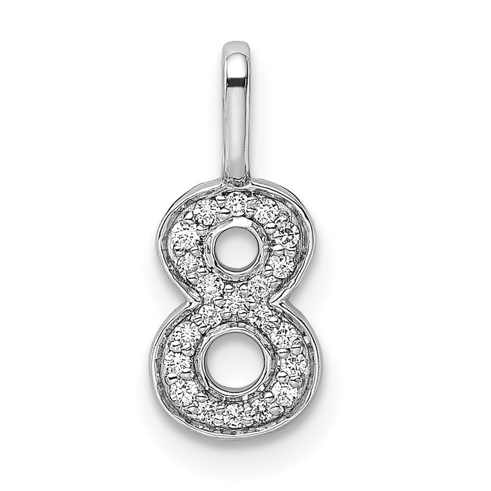 Diamond Number 8 Pendant - WBC
