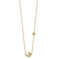 Polished 1/5 carat Diamond Moon and Stars Necklace - WBC