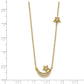 Polished 1/5 carat Diamond Moon and Stars Necklace - WBC
