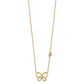 Polished 1/6 carat Diamond Butterfly Necklace - WBC