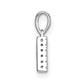 Diamond Letter A Initial with Bail Pendant - WBC