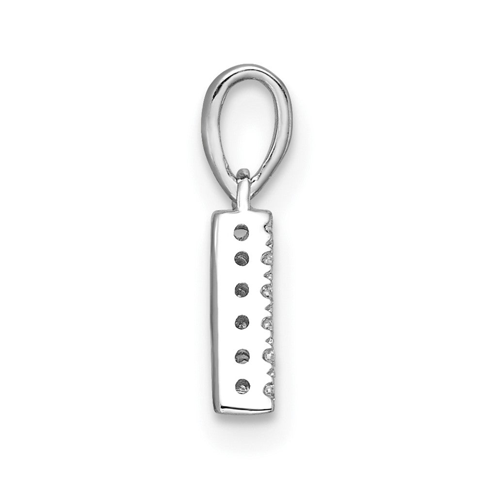 Diamond Letter A Initial with Bail Pendant - WBC