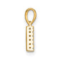 Diamond Letter A Initial with Bail Pendant - WBC