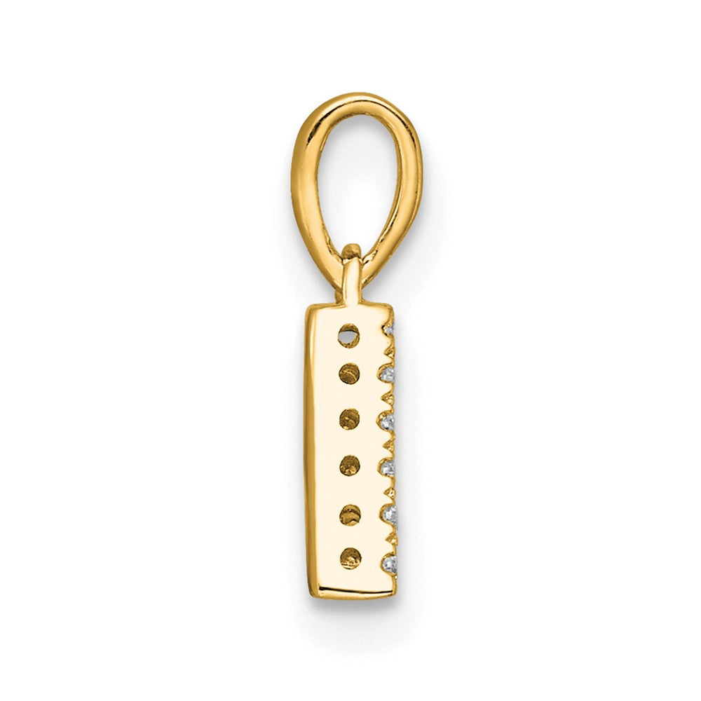 Diamond Letter A Initial with Bail Pendant - WBC