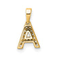 Diamond Letter A Initial with Bail Pendant - WBC